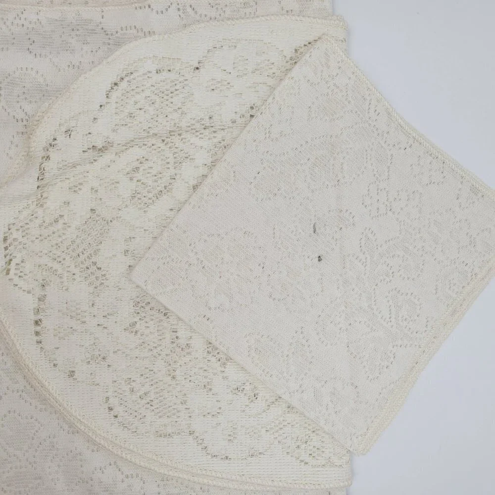 Quaker Lace vintage lace table set 12 pieces